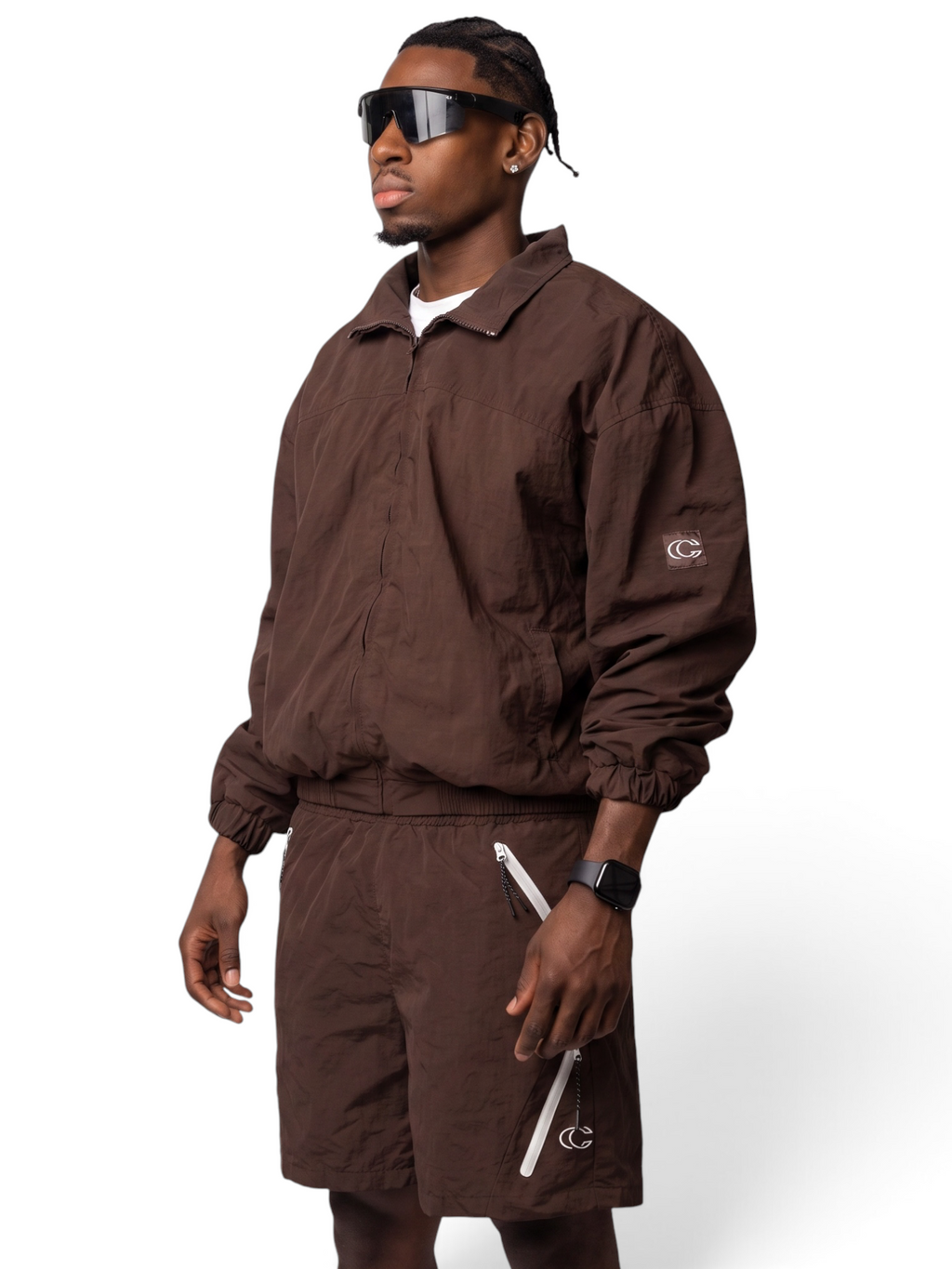 OC Tracksuit Shorts Set (Mocha)