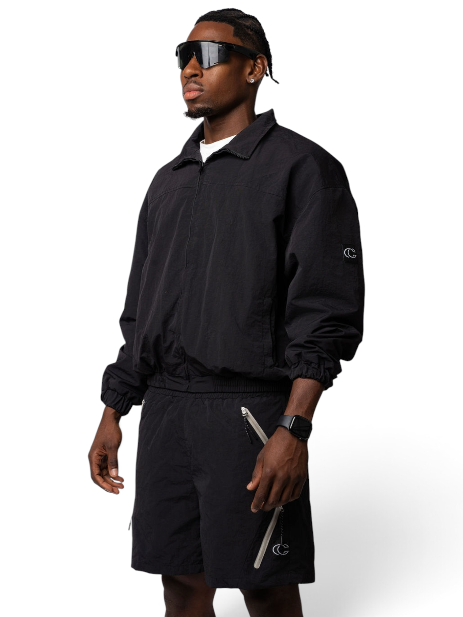 OC Tracksuit Shorts Set (Black)
