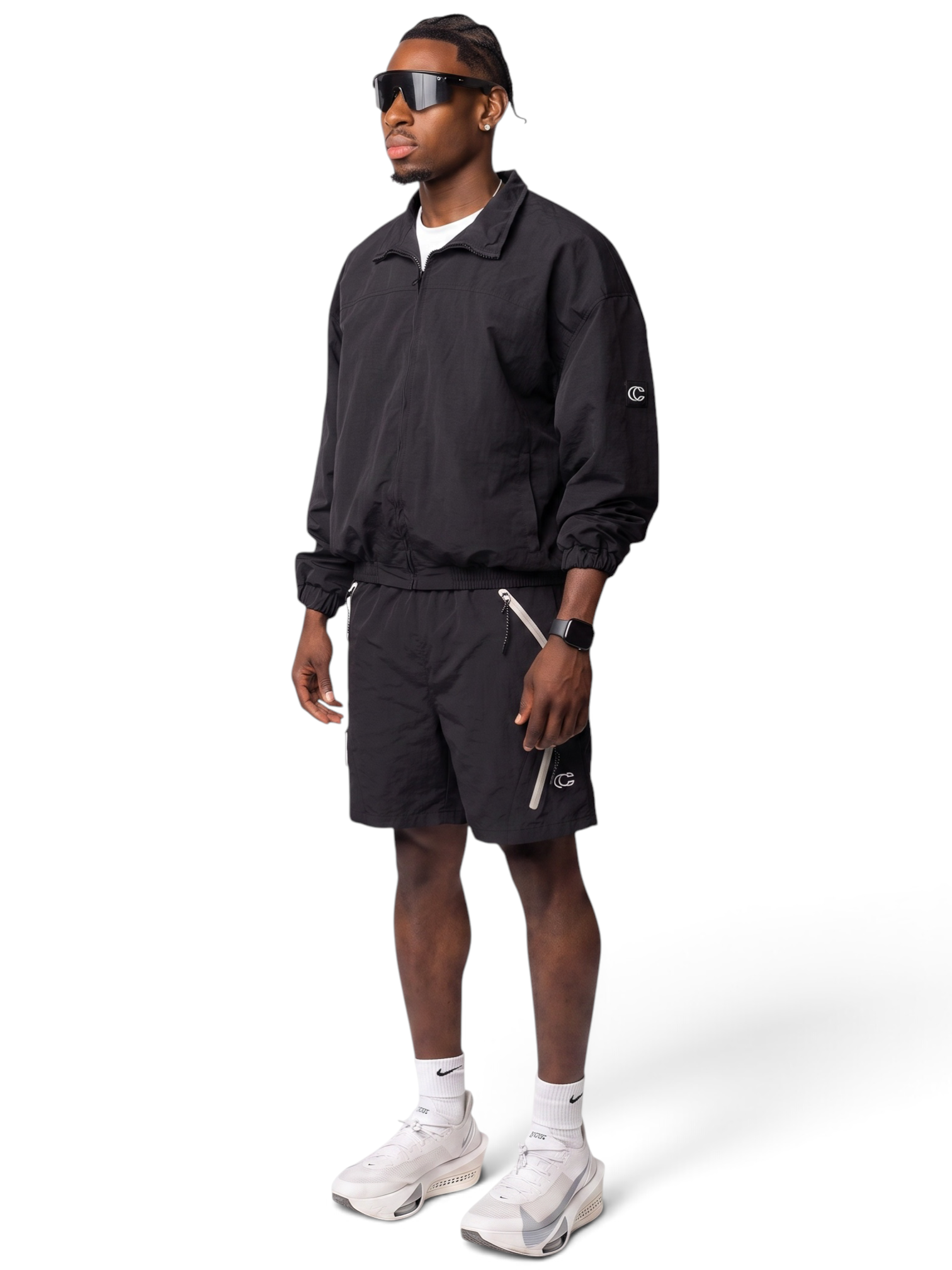 OC Tracksuit Shorts Set (Black)