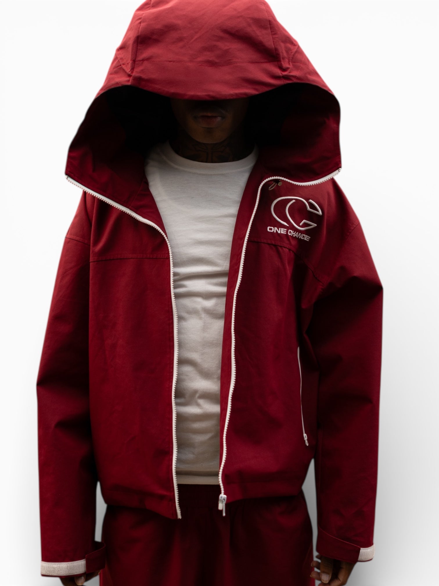 ONE CHANCE RAIN JACKET (MAROON)
