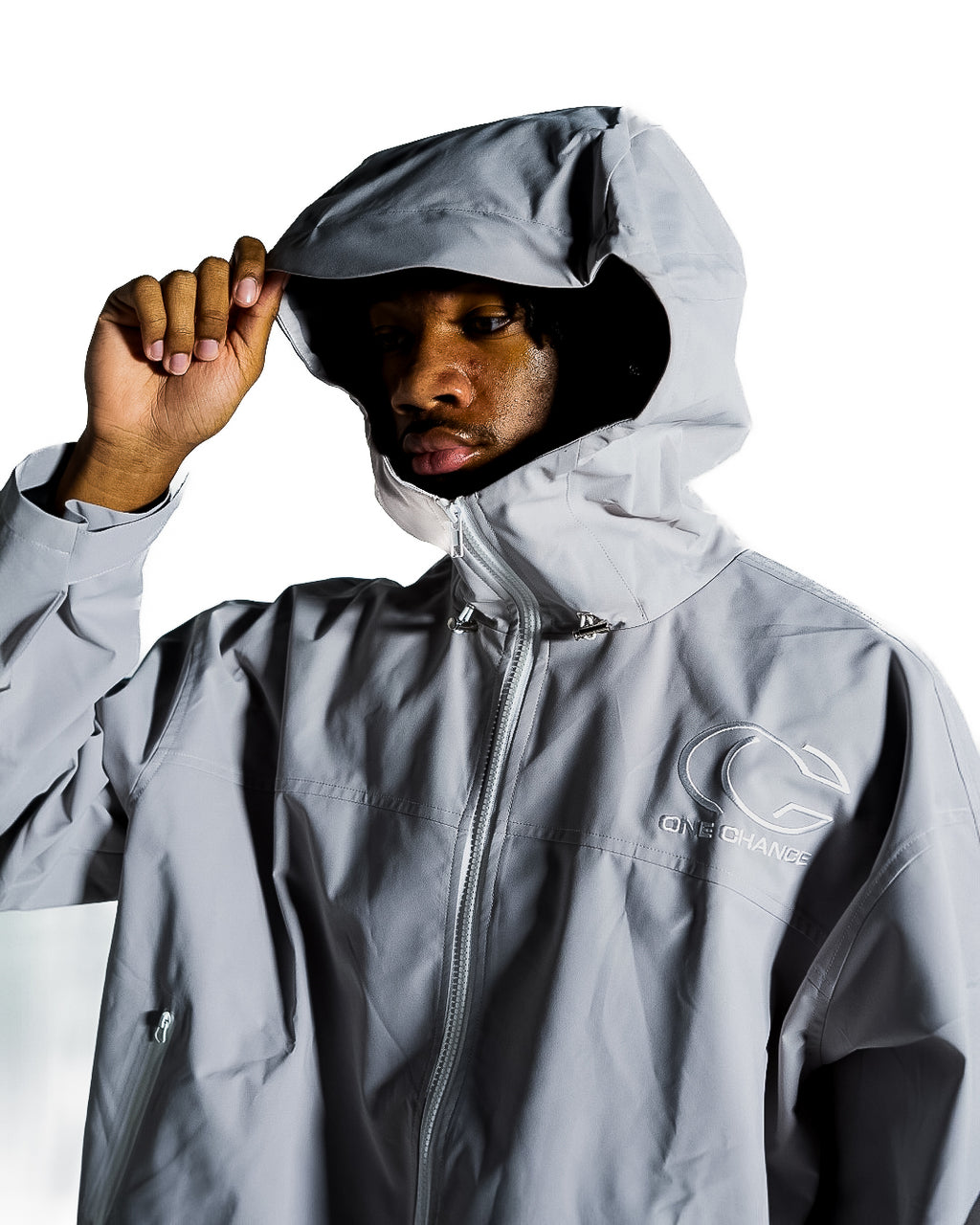 GREY RAIN JACKET