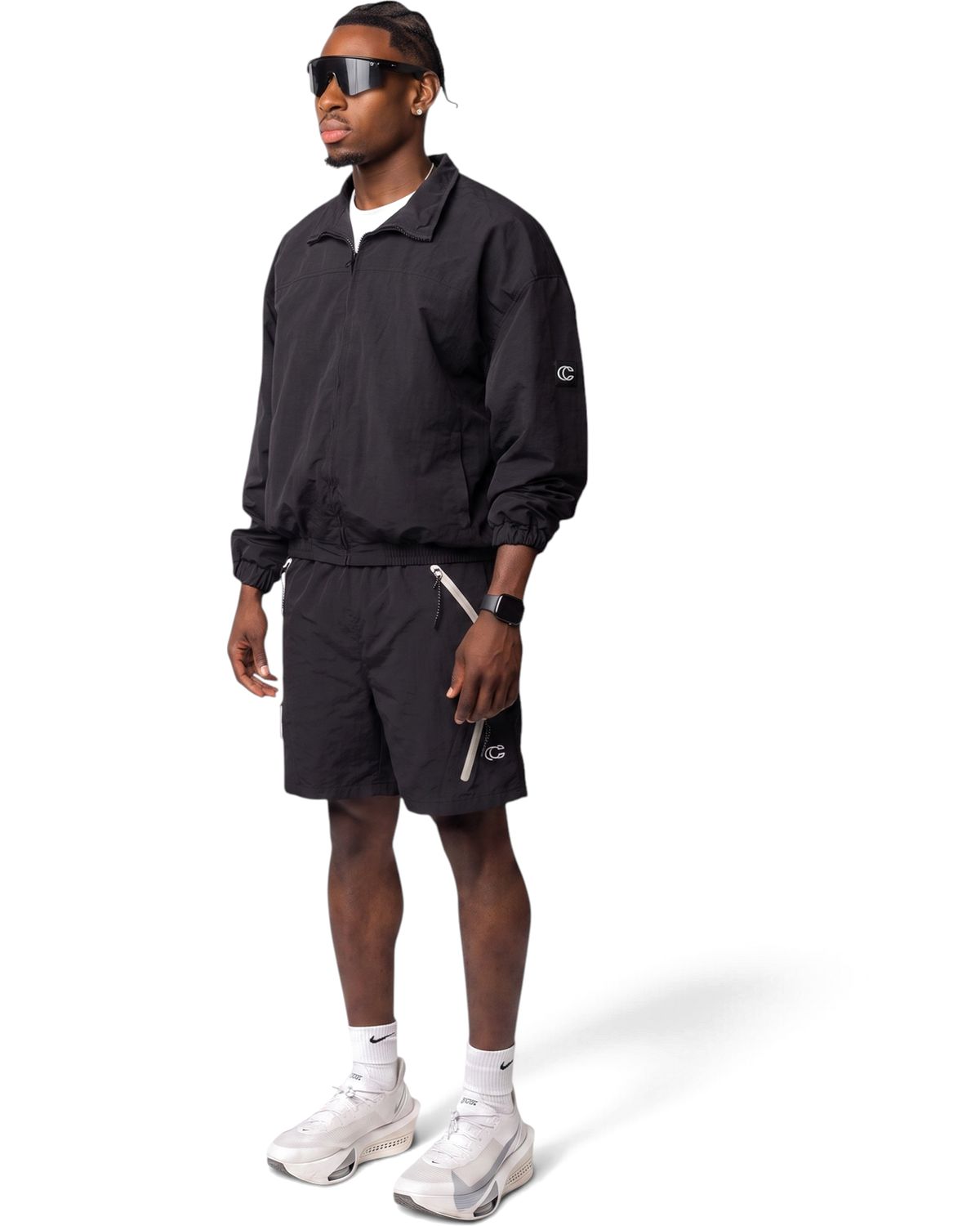 OC Tracksuit Shorts Set (Black)